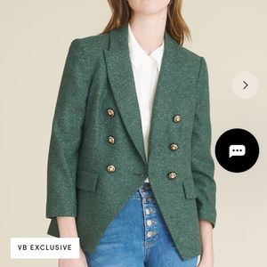 Veronica Beard NWT Empire Dickey Jacket Green 0